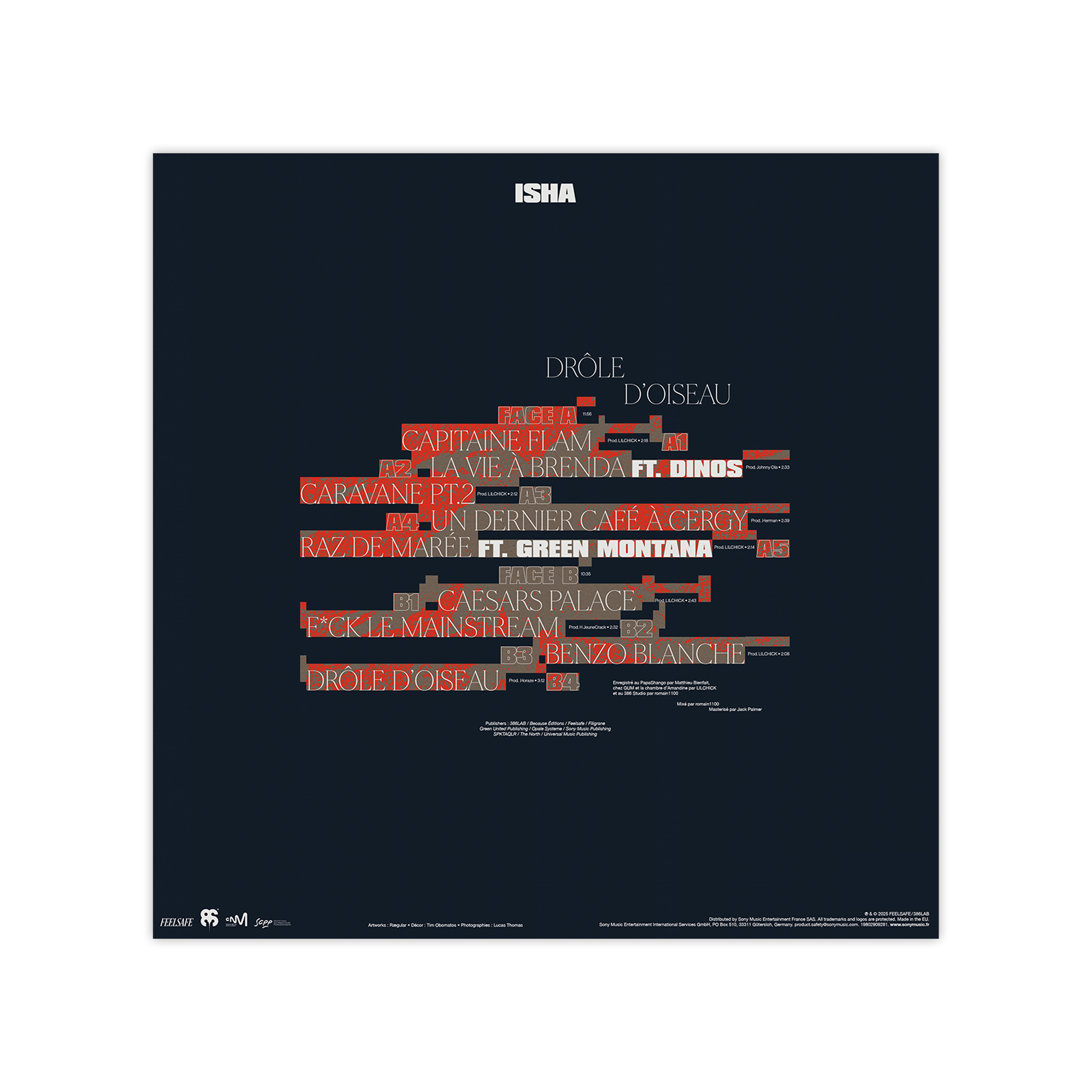 CD + vinyle + t-shirt + poster dédicacé “Drôle d'oiseau“