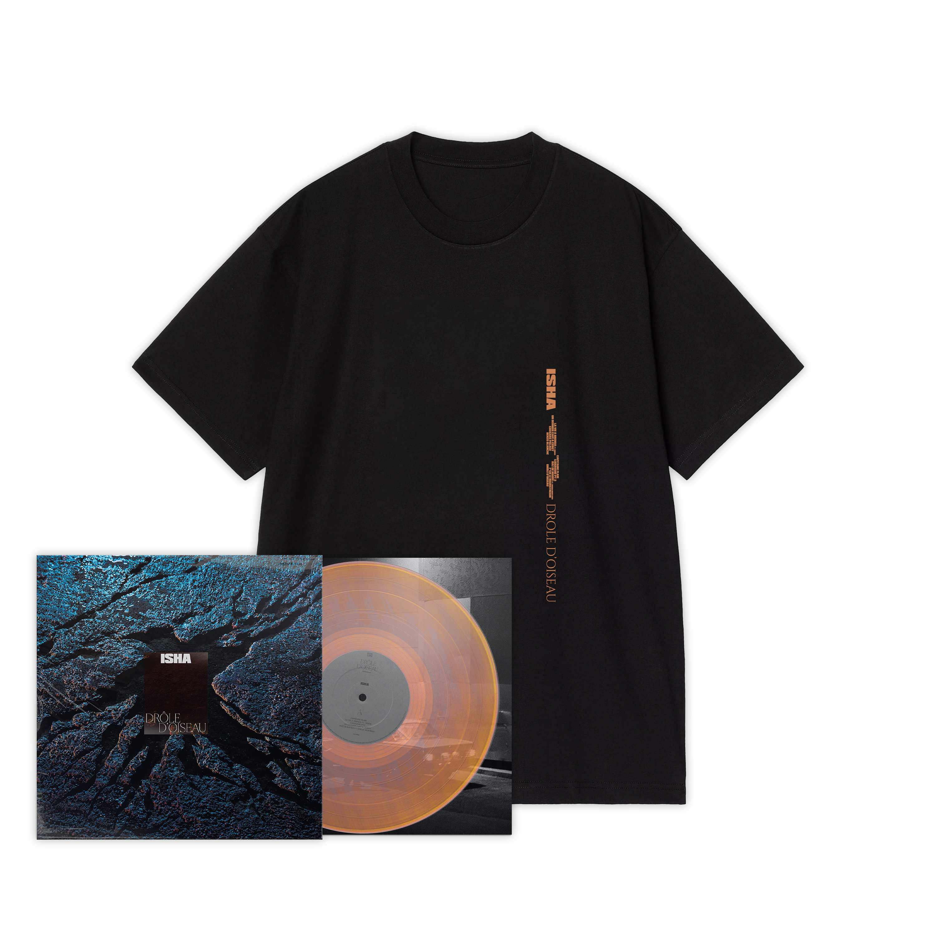 Vinyle + t-shirt “Drôle d'oiseau“